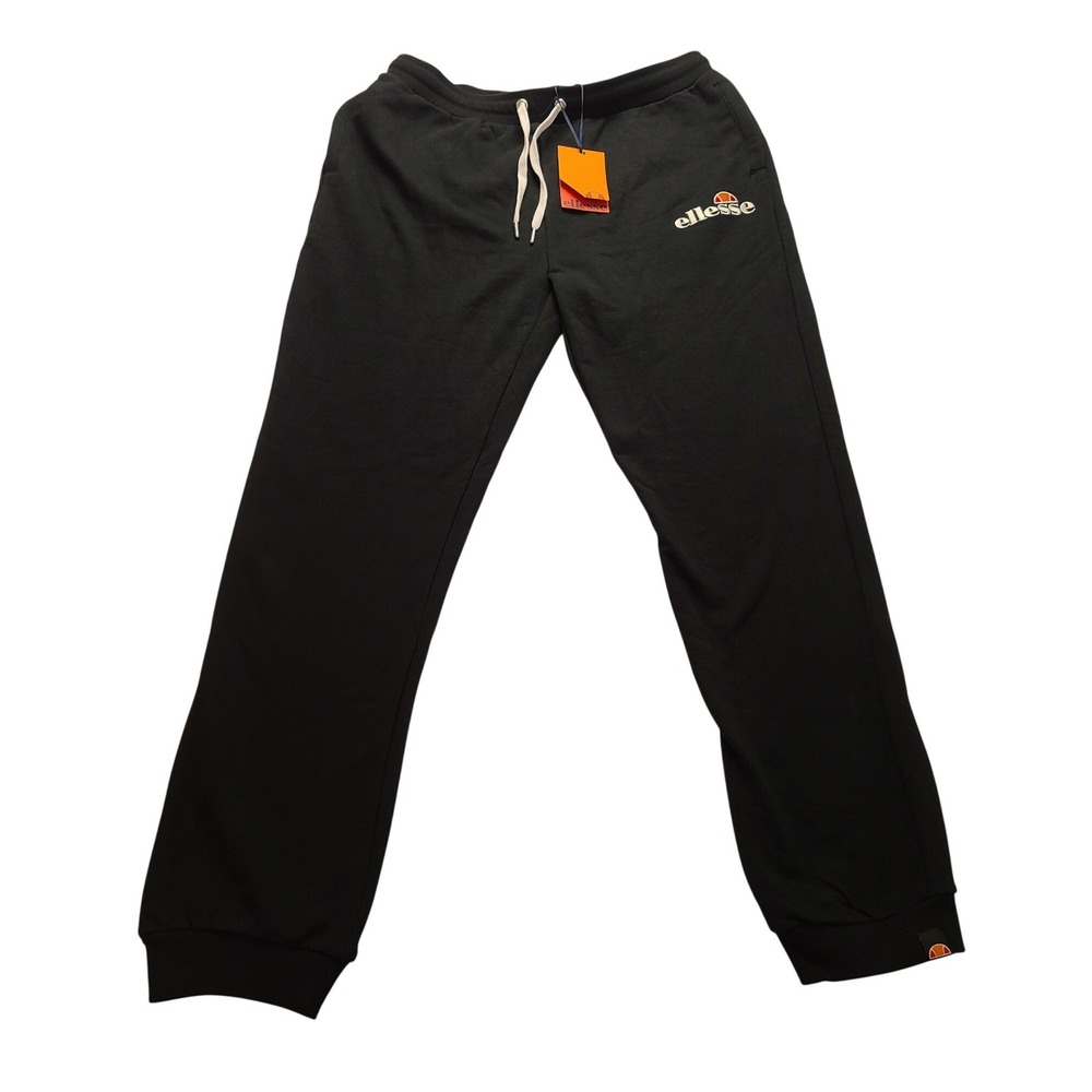 Ellesse Nioro Jog Pant XXL Black Fleece Sweatpants Men's 36x39 Elastic NEW‎ NWT